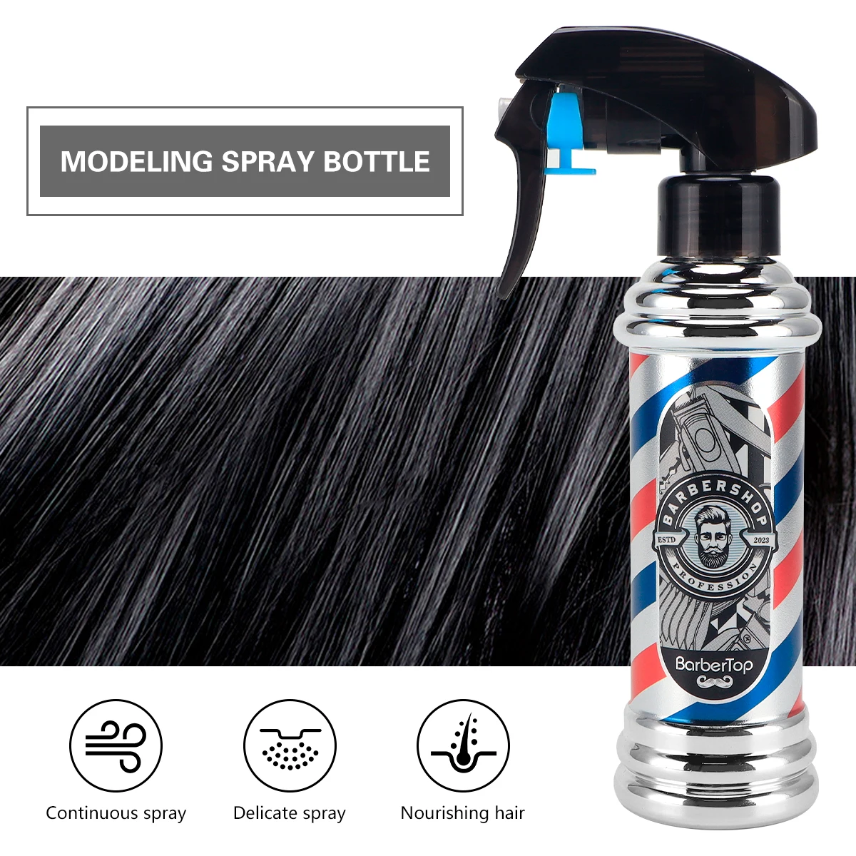 Botella pulverizadora de agua para peluquería, rociador profesional para peluquero, corte de pelo, herramientas de estilismo, accesorios