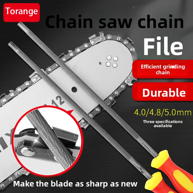 Handheld Chainsaw File Chain Saw Chain File Sanding Tool Grinding Teeth round File for Saw Maintenance