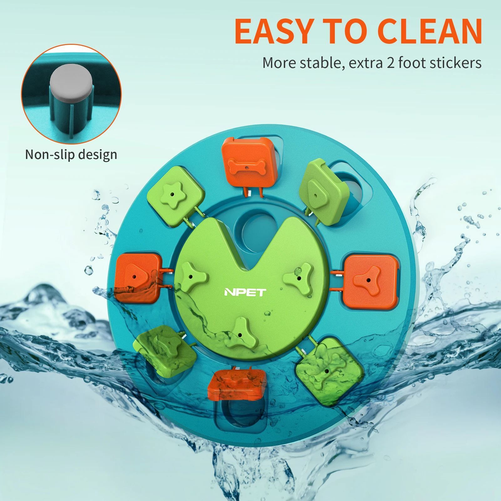 لعبة ألغاز الكلاب من NPET، وحدة تغذية بطيئة لتدريب الذكاء والإثراء العقلية #4