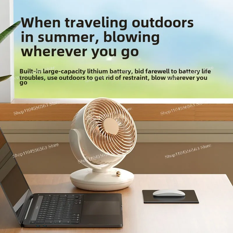 Новый продукт, мини-вентилятор с качающейся головкой, модель зарядки, длительный срок службы батареи, портативный, небольшой вентилятор, настольная зарядка через USB