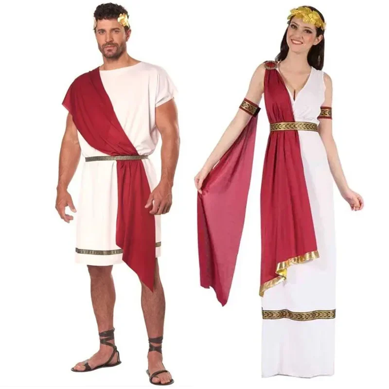Disfraz de Cosplay Z192. Meddiéval, Dios Greco, Deesse Grecque, Myenson, Robe de Barrage de pareja, Prairie Roman Spartan Kokor