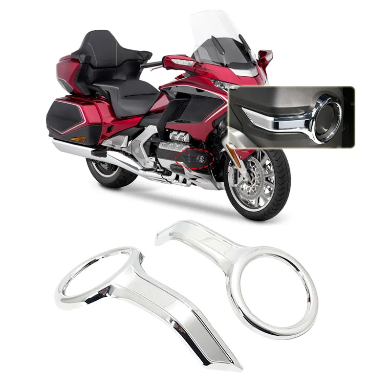 صالح لهوندا Goldwing GL 1800 الذهب الجناح 1800 جولة 2018-2023 دراجة نارية الملحقات كروم الضباب الخفيف حلقات الكسوة