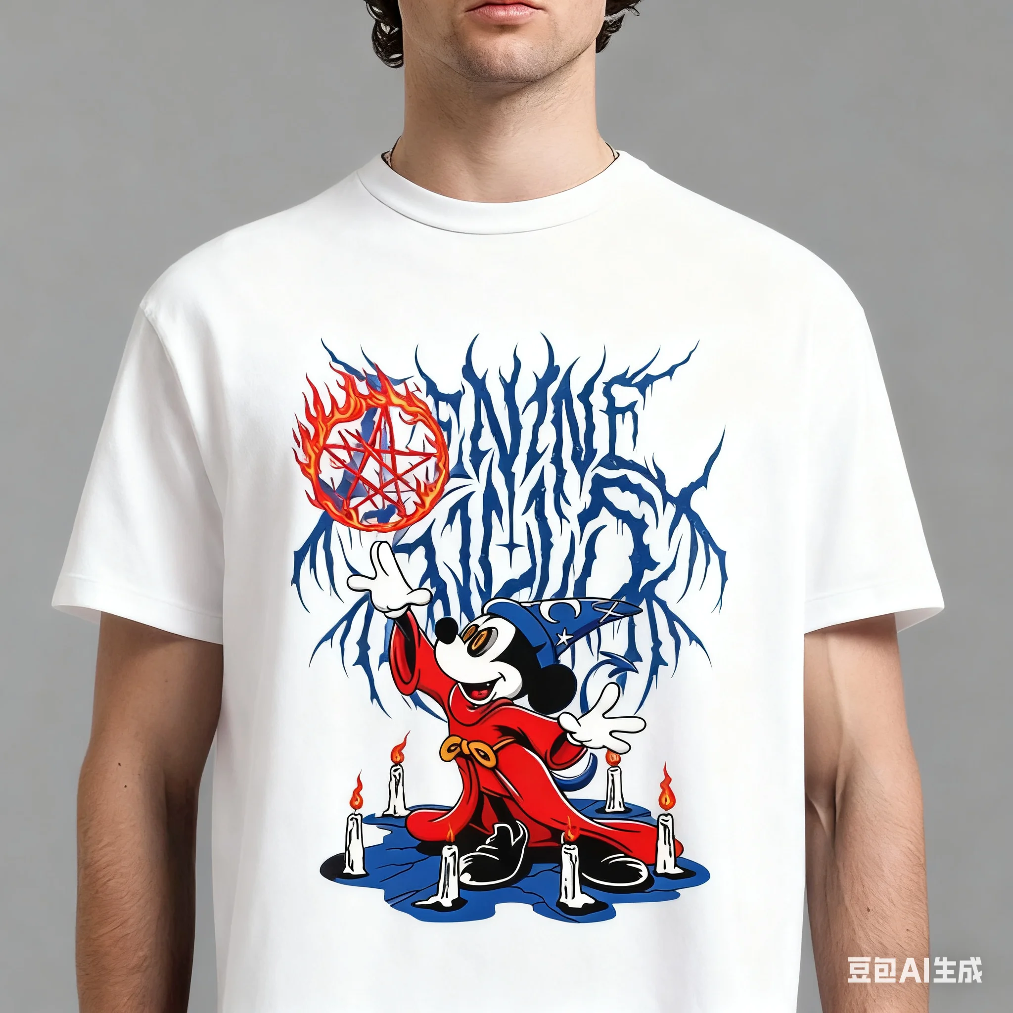 Ice Nine Kill Disney Mickey Mouse Wizard Seance T-shirt, Band Concert T-shirt for Men and Women Pure Cotton Bottom