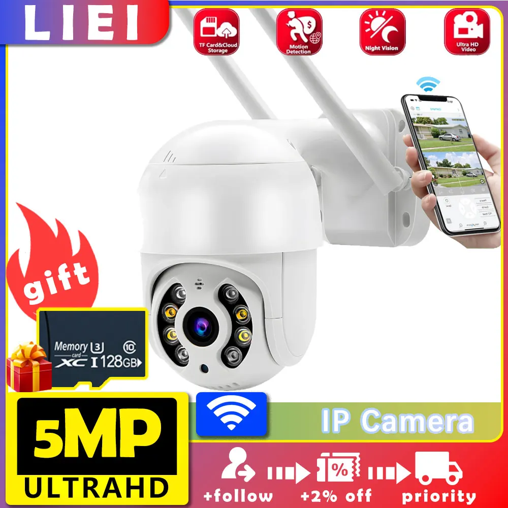 

LIEI 1080P Pre Full HD A8 Camera Surveillance WIFI Security Camera Monitor Smart 360 Camera Bluetooth video CCTV Auto Tracking