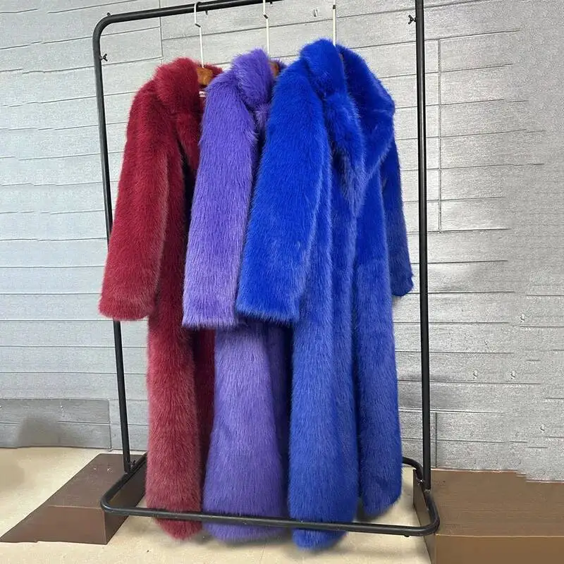 เสื้อโค้ทและเสื้อคลุมขนเทียม 2025 แฟชั่นใหม่ คุณภาพสูง เสื้อโค้ทผู้หญิง ฤดูหนาว สไตล์ปกเสื้อ ขนเทียมหนา รุ่น H320