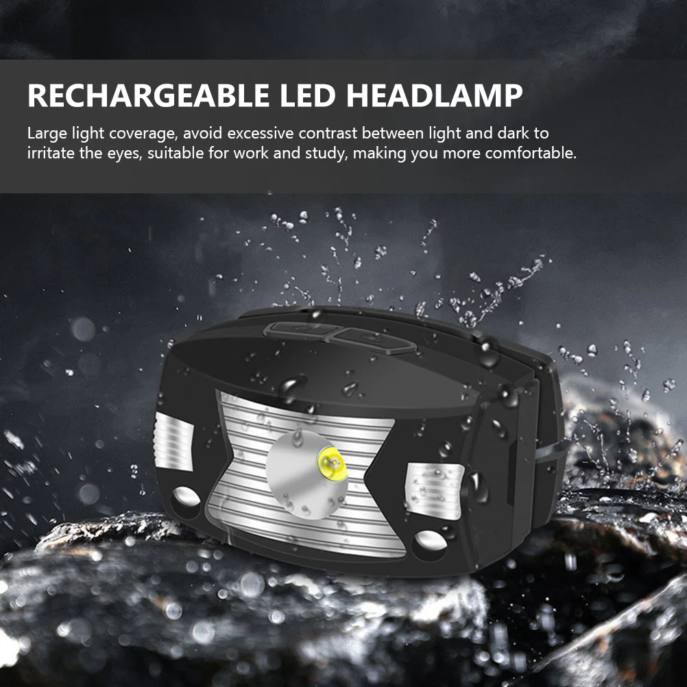 

1Set Induction Headlamp LED Rechargeable USB Lightweight Comfortable Wide Beam Non-Dazzling for Outdoor Running