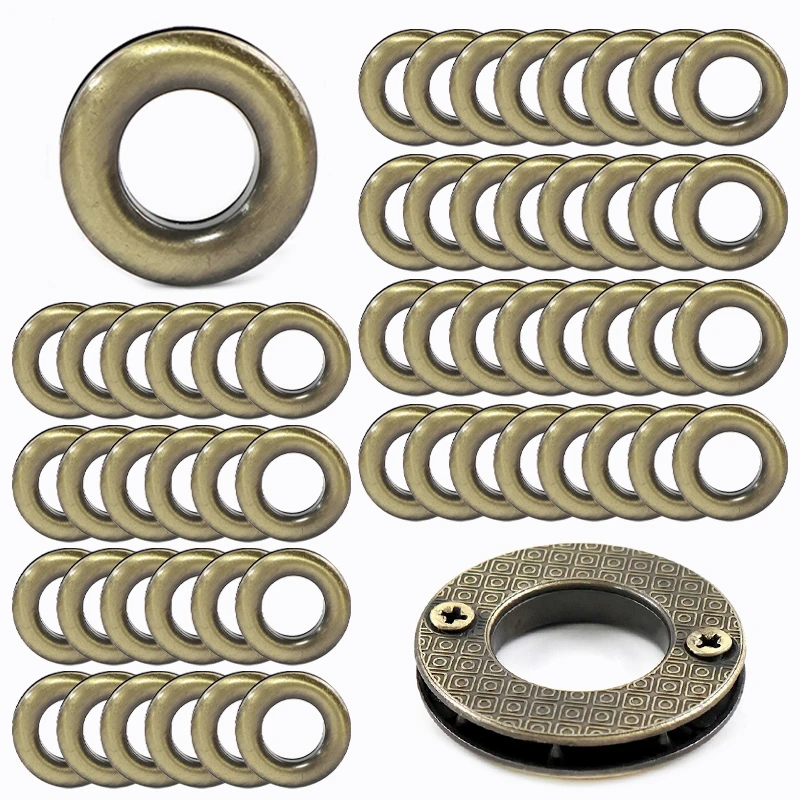 

10Pcs 10-25mm Metal Buckles O Ring Screw Eyelet Clasp Webbing Strap Handbags Grommet Rings Jacket Shoes Decor Buckle Accessories