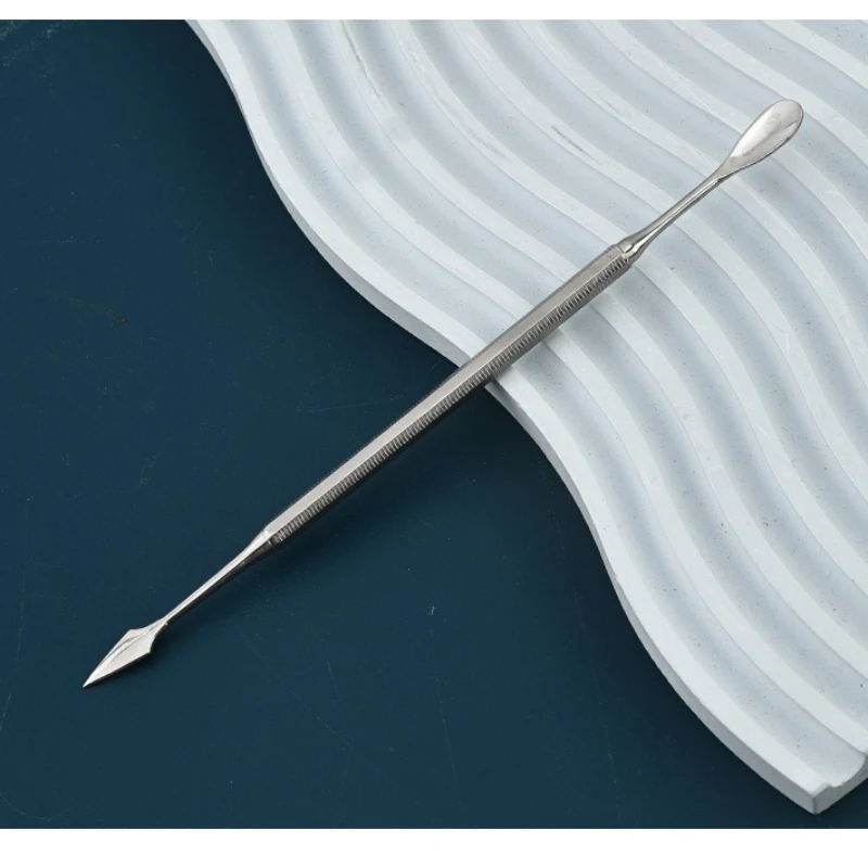 

20 шт., шпатель из нержавеющей стали, стоматологический шпатель для смешивания, нож для смешивания ногтей, стержень для перемешивания крема, тональный крем, инструмент для смешивания