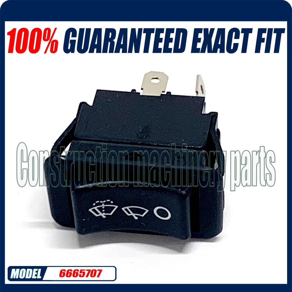 

6665707 Front Wiper Switch For Bobcat Loaders 883 953 963 S70 S100 S130 S150 S160 S175 S185 S205 S220 S250 S300