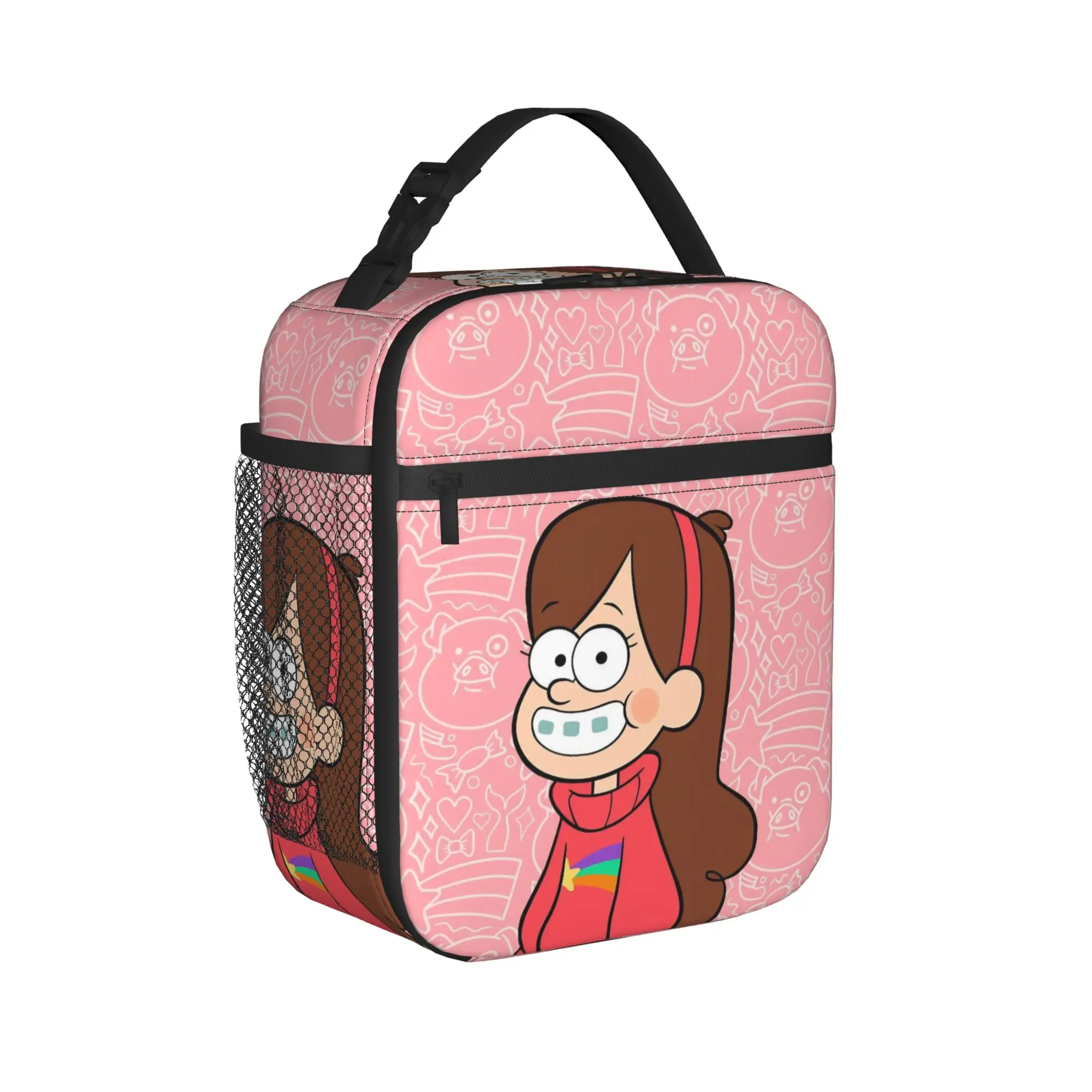 G-Gravity Falls Thermal Insulated Lunch Bag for Travel  Reusable Bento Box Men Women Thermal Cooler Lunch Boxes