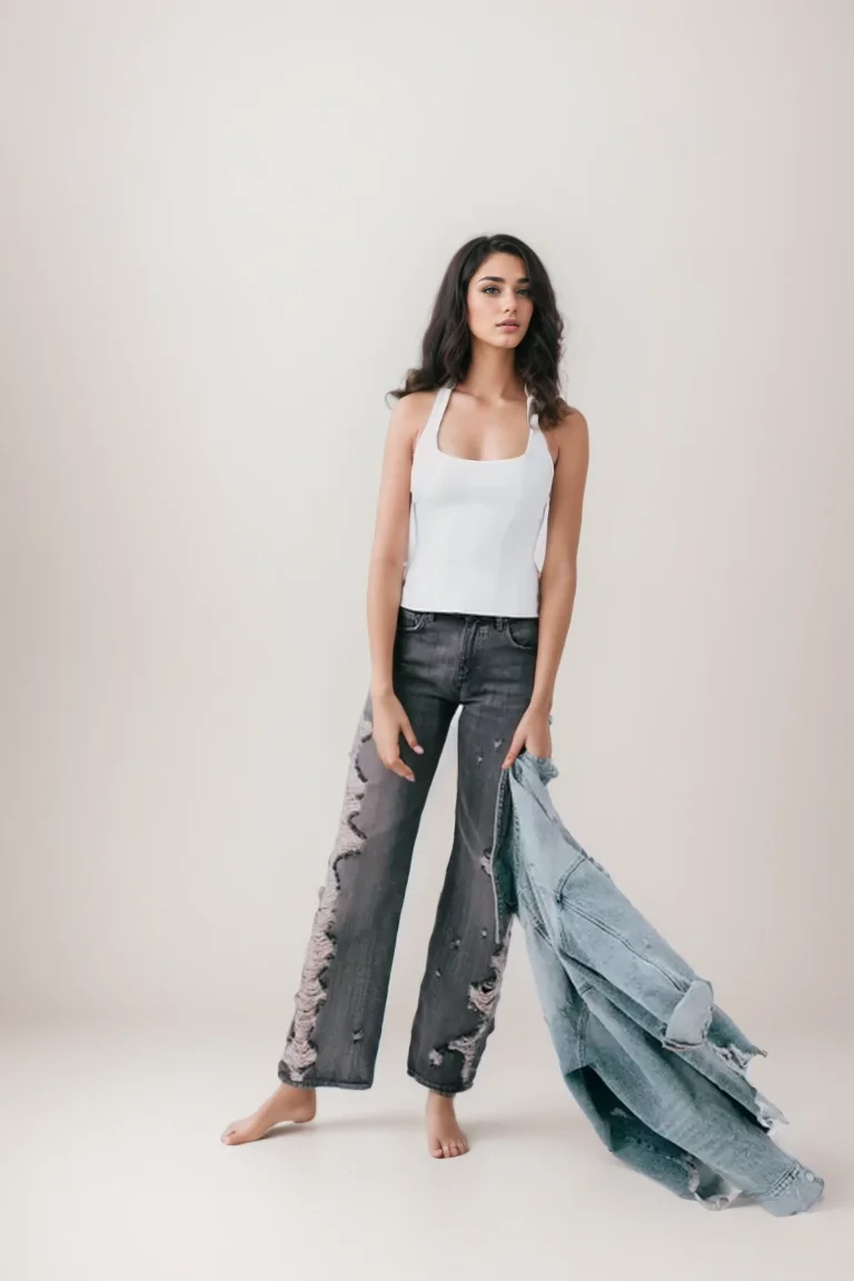 2024ZAR * Spring/Summer New Women\'s Fashion and Elegance Versatile European and American Style Hanging Neck Slim Fit Top