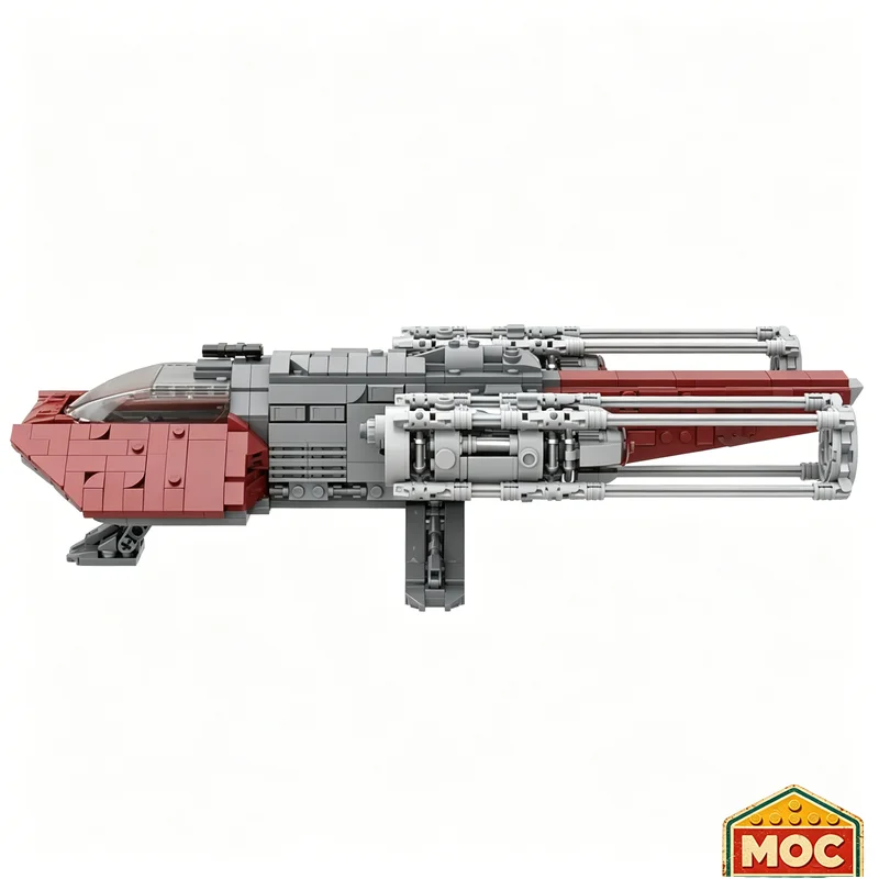 886 PCS MOC Interstellar Cruiser Spaceship Building Blocks Model DIY Assembly Educational Toy Creative Collection Display Gifts
