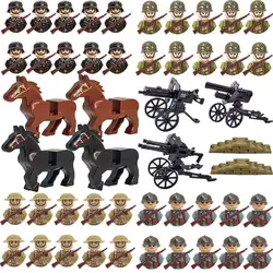 WW2 Military People Building Set Army Men Action Figures WW2 Soldier Figures German Army Building Blocks Kids Toys Boy Gift