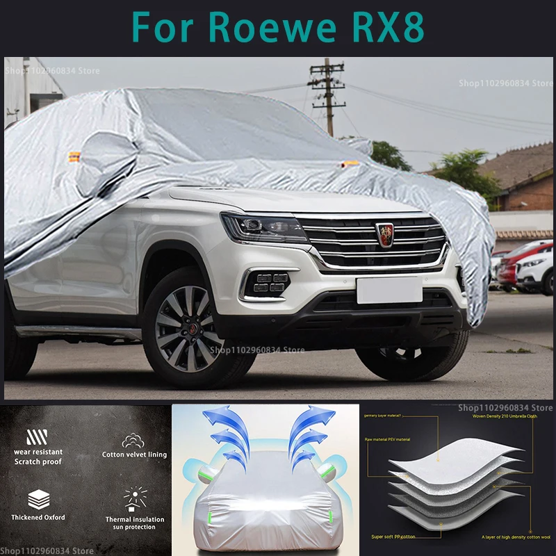 

For Roewe RX8 210T Full Car Covers Outdoor Sun uv protection Dust Rain Snow Protective Auto car cover Anti-hail car cover