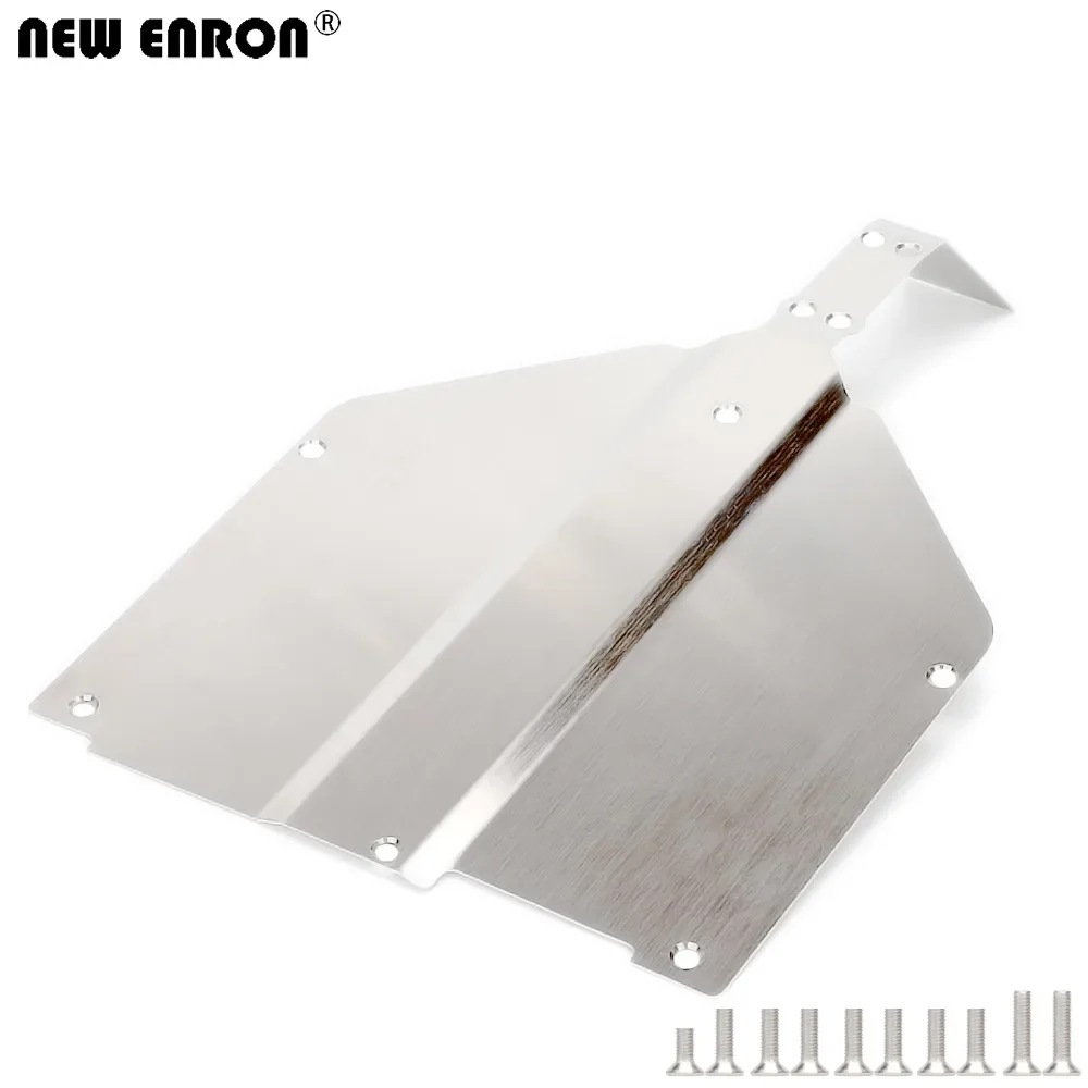 สแตนเลสแชสซี Protector Guard เกราะแผ่นลื่นไถลสําหรับ RC รถ 1/10 ทีม Losi Baja Rock Rey