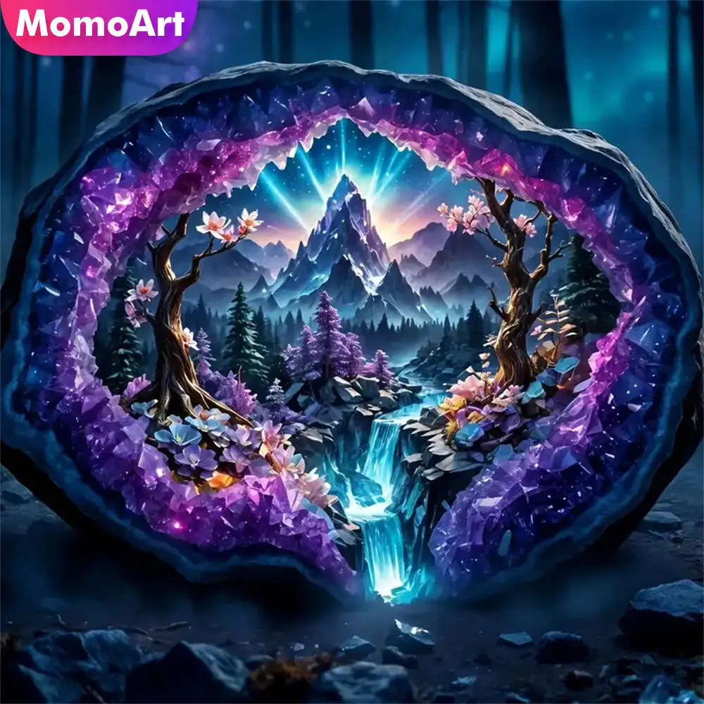 Momoart Bär Diamant Mosaik Tier voller Runde Diamant Malerei Mond Stickerei neue Ankunft handgemachte Hobby