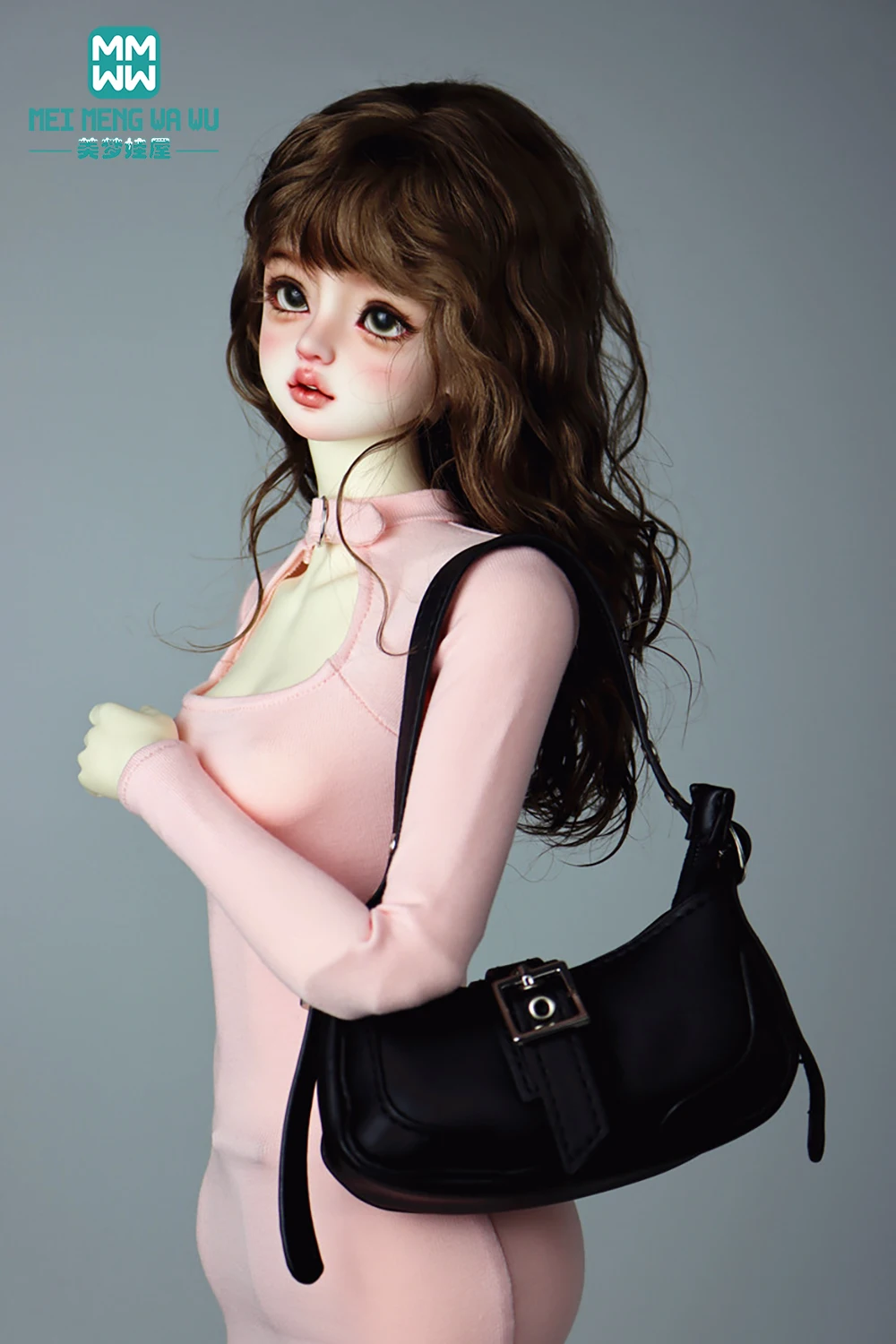 미니 패셔너블 메탈 버클 티셔츠 58-60cm 1/3 BJD DD SD 장난감 소녀 선물에 적합