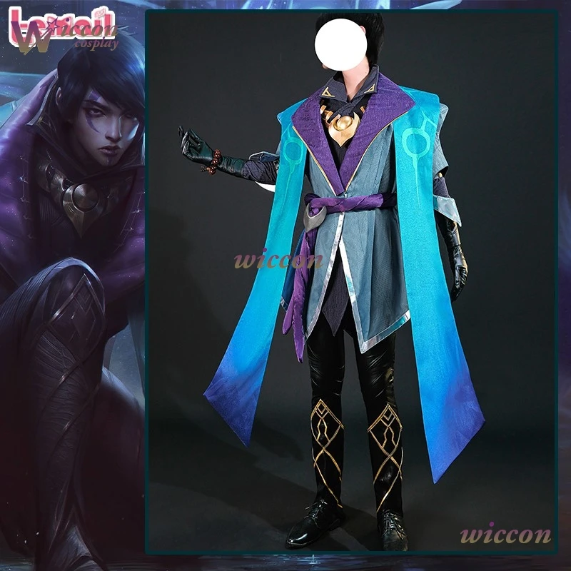 

Высокое качество костюм для косплея Aphelios, новое пальто, брюки с бодюйстиком, полный комплект для взрослых и мужчин, одежда для ролевых игр на Хэллоуин