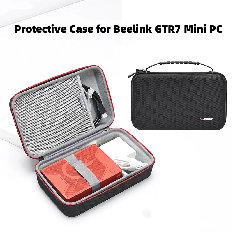 Protetor do Curso Duro para Beelink Gtr7 Mini pc Bolsa de Transporte Eva Capa Bag Case