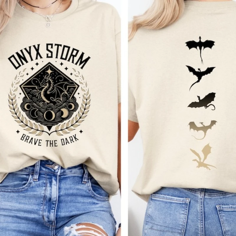 قميص Onyx Strom Fourth Wing، Basgiath War College Dragon Rider، Violet Sorrengail، Zaden Riorson، Riders Quadrant، قارئ الخيال #1