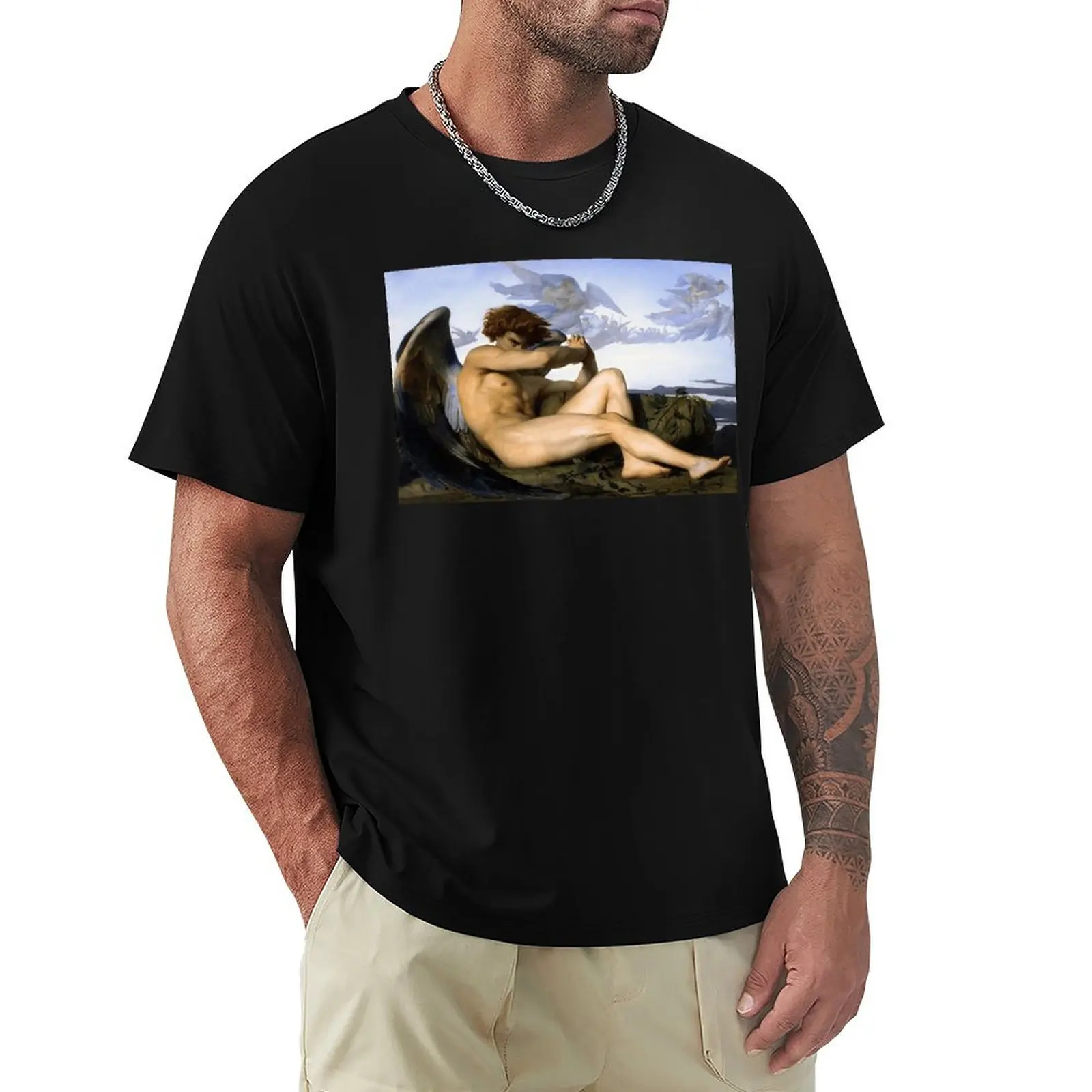 Fallen Angel Alexandre Cabanel T-Shirt Heavy Duty Casual Work Tee