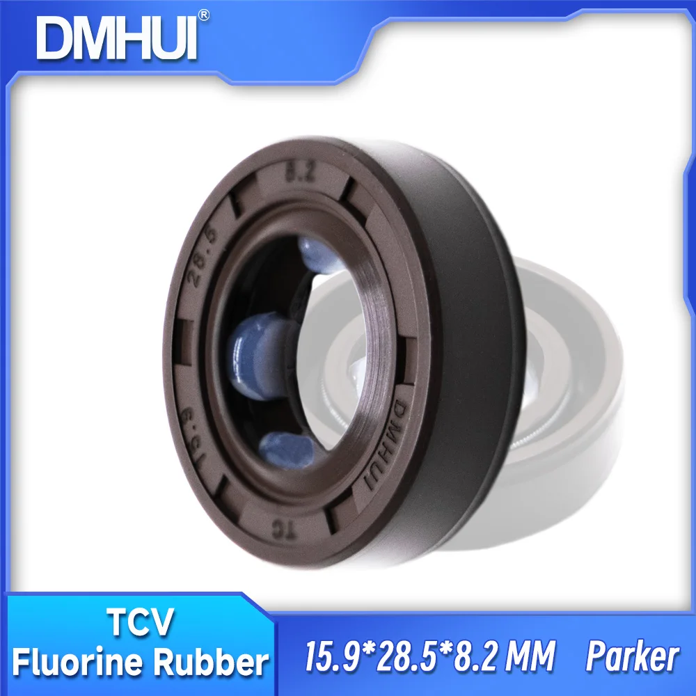 

DMHUI Hydraulic Pump Motor Oil Seal 15.9x28.5x8.2mm TCV Type VITON for Parker/SDV10 ISO9002:2008