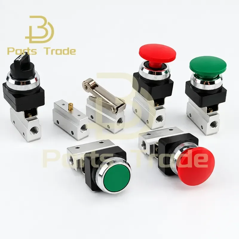 for MOV-01 MOV-02 MOV-03 MOV-03A Pneumatic Mechanical Valve 2 Way 2 Position 1/8 Inch Thread Push Button Switch Air Control