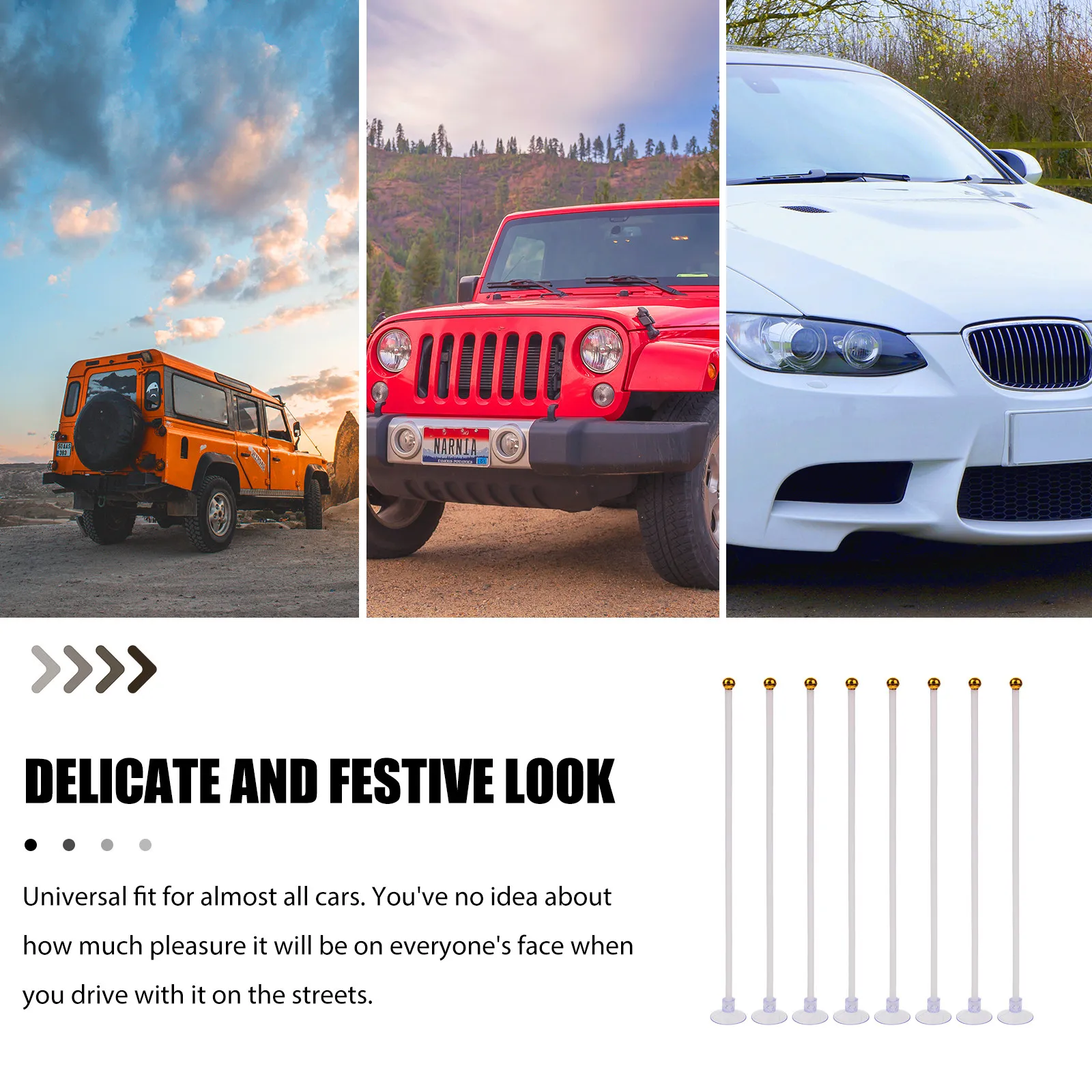 20Pcs Car Flagpole Holder with Powerful Suction Cup Plastic Flag Pole Mount for Vehicle Exterior No Drill Easy Relocation view 4