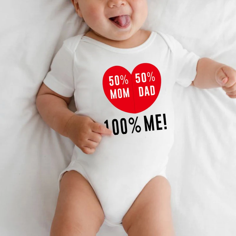 

Newborn Bodysuit Boy and Girl Short Sleeve Baby Clothes 0-24 Months Cotton Onesie Infant Romper Letter Print Baby Bodysuit