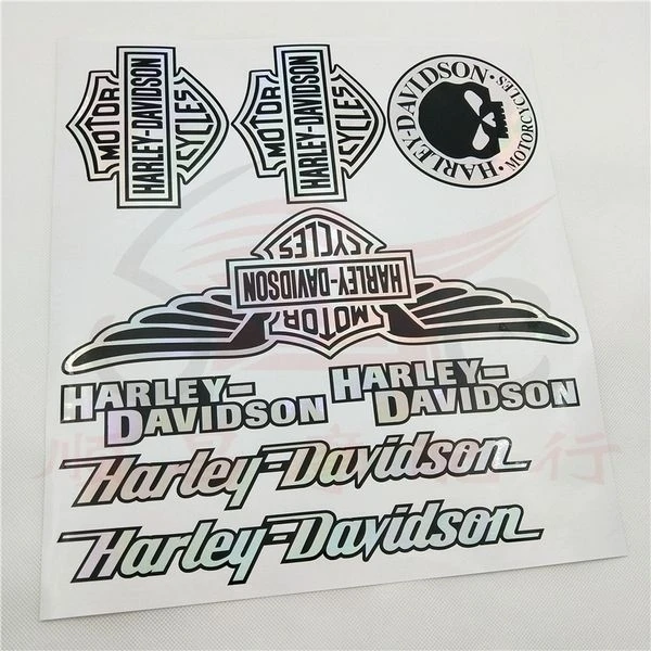 Für Harley Davidson: Neue Motorrad-Schutzausrüstung, reflektierende Panzerung, Taschen-Aufkleber, schillernde Tank-Sticker zur Karosserie-Dekoration
