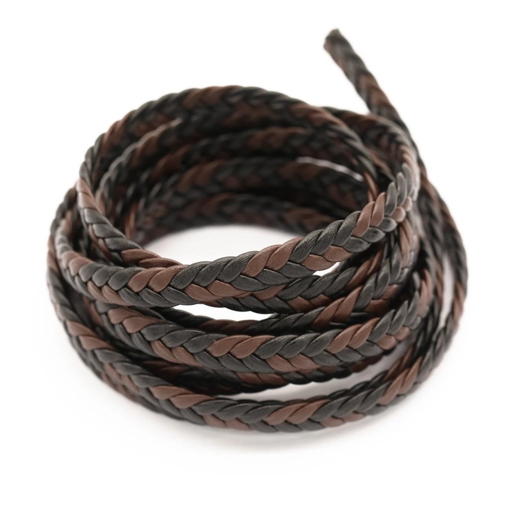 2m Kunstleder Geflochtene Modische Klassische Kette Gedrehte Kordel Armbänder DIY Schmuckzubehör Großhandel – Detail 5
