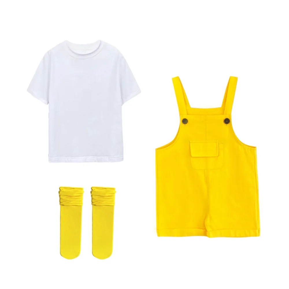 Фото Летние детские комбинезоны в стиле хип-хоп, шорты на подтяжках, однотонные, для девочек, для начальной школы и детского сада, разноцветные комбинезоны для детей