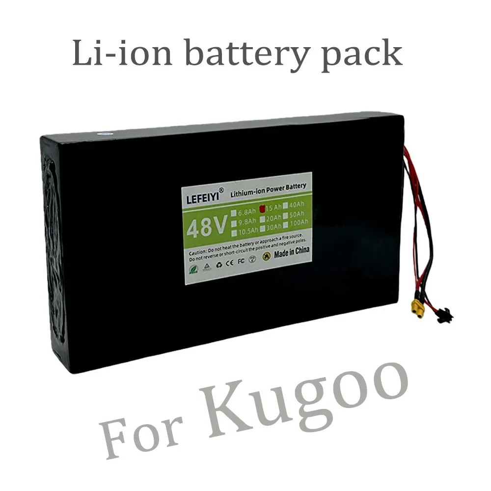 

18650 13S4P 48V 15AH For Kugoo C1 high-power Electric Bicycle/Bicycle New Li-ion battery pack XT30/XT60+SM Plug