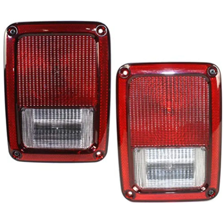 

Tail Light Assembly Set for 20072018 Jeep Wrangler Jeep JK Complete Driver and Passenger Side Replacement with Enhanced Visibil