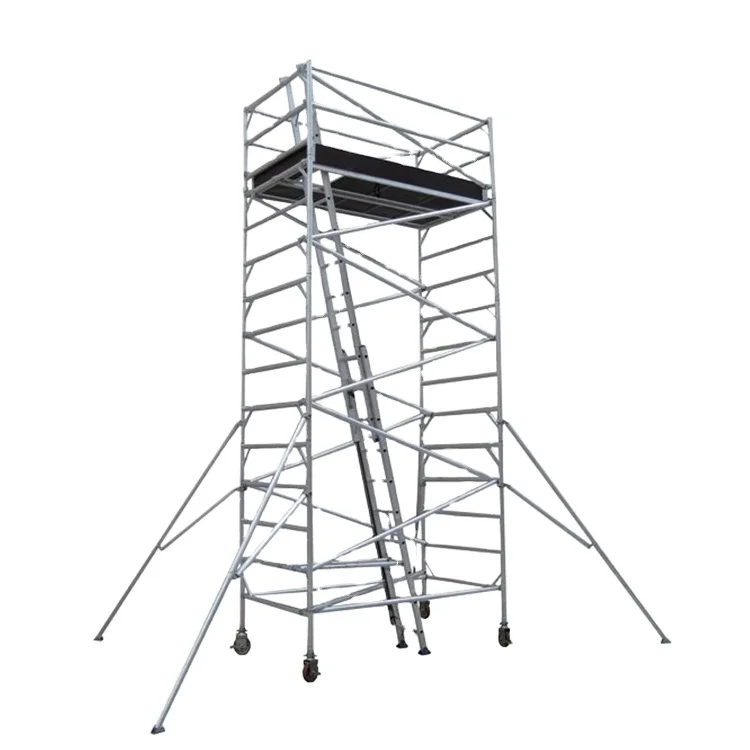 Aluminum Alloy Fixed Depot Gantry Building Climbing Tools Ladder Industrial H Frame Steel Scaffolding For Construction