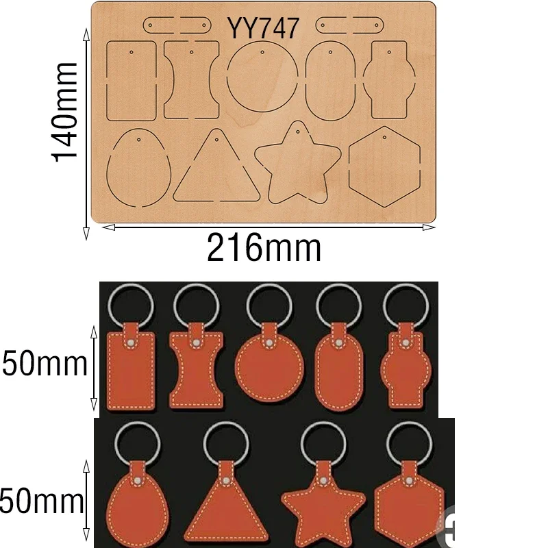 A variety of key chain knife mold wood moldYY747Is Compatible with Most Manual Die Cut