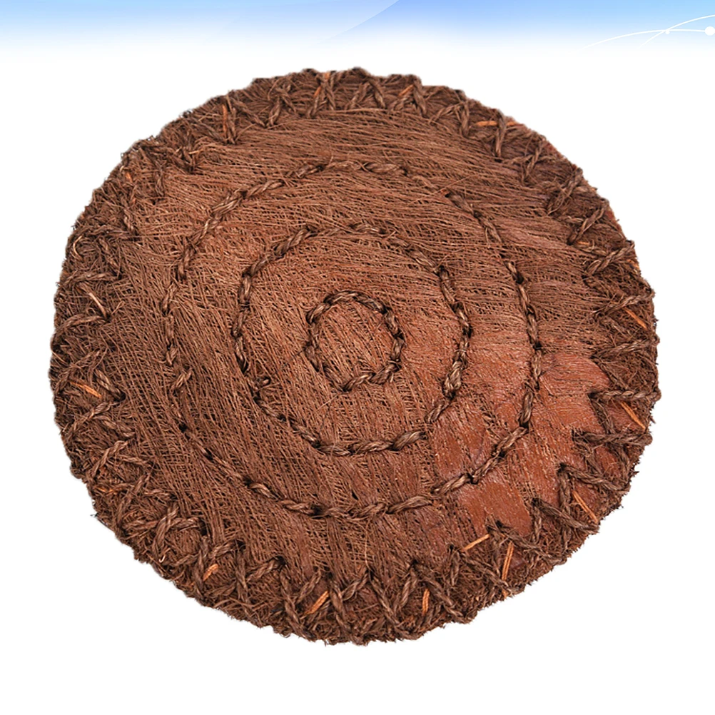 

Braided Coasters Heat Resistant Cup Mat Woven Potholders Brown Protect Table Scratch Stain Home Office Hotel Tea Accessories