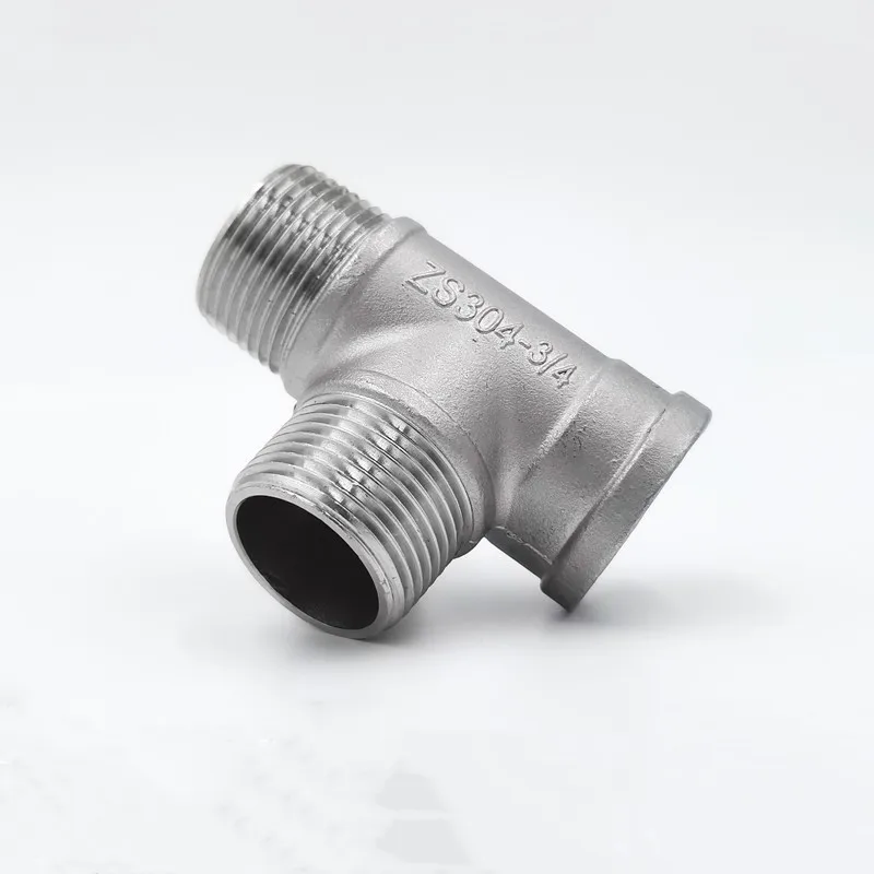 

Male+Male+Female Threaded 3 Way Tee T Pipe Fitting 1/4" 3/8" 1/2" 3/4" 1" 1-1/4" 1-1/2" 2"BSP Threaded SS304 Stainless Steel