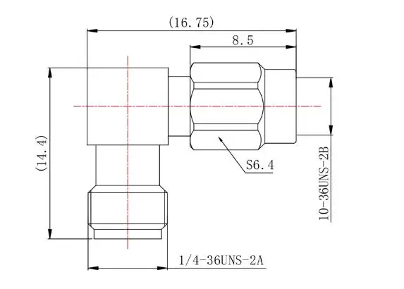 

SMA Female SSMA Male 90 Degree Right Angle Bend Adapter DC-18GHz SMA/SSMA-KWJ