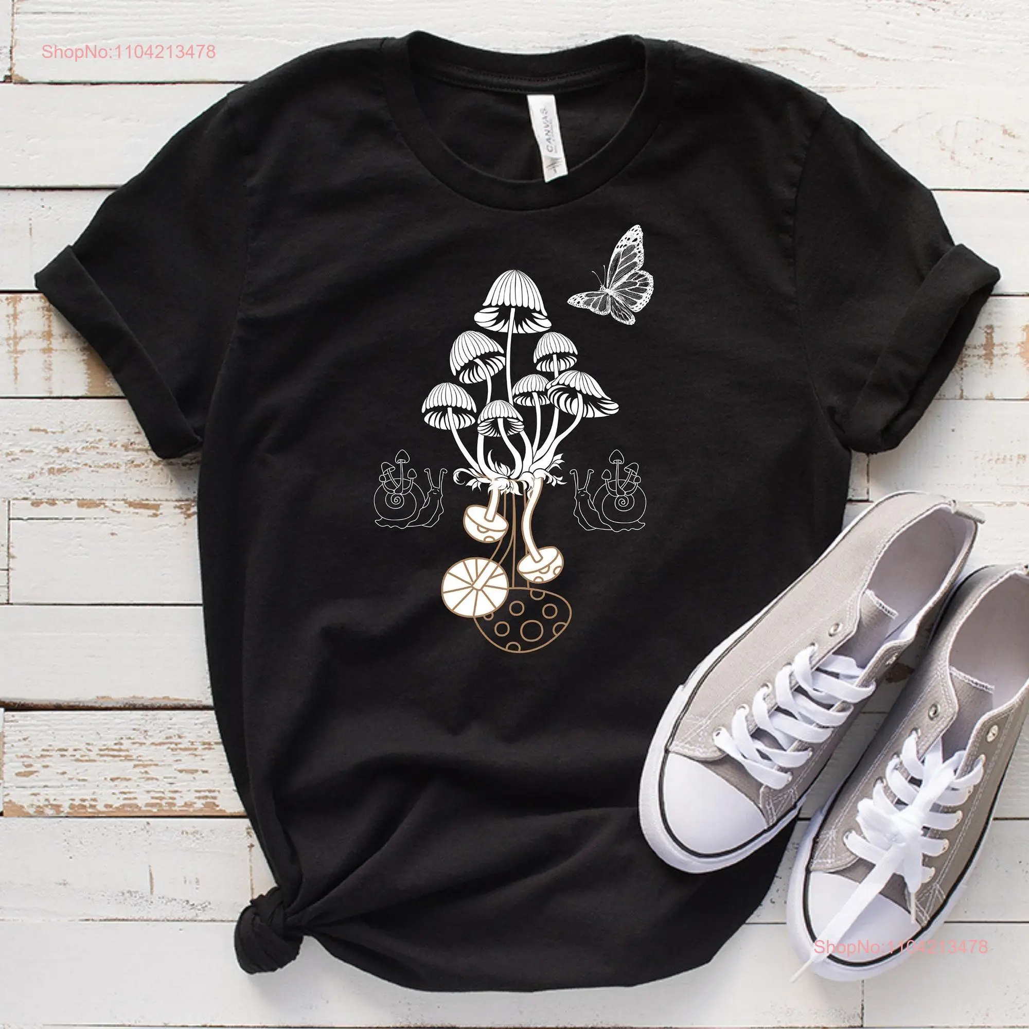 Goblincore Aesthetic Dark mushroom shirt quiet peaceful idyllic cottage life T Cottagecore Clothing Alt