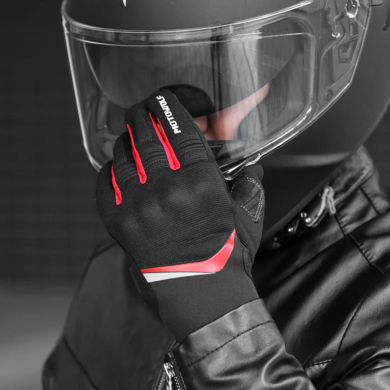 Motowolf Motorcycle Riding Breathable Gloves  Outdoor Men Four Seasons Windproof Touch Screen Anti-fall Gloves Protective Gear