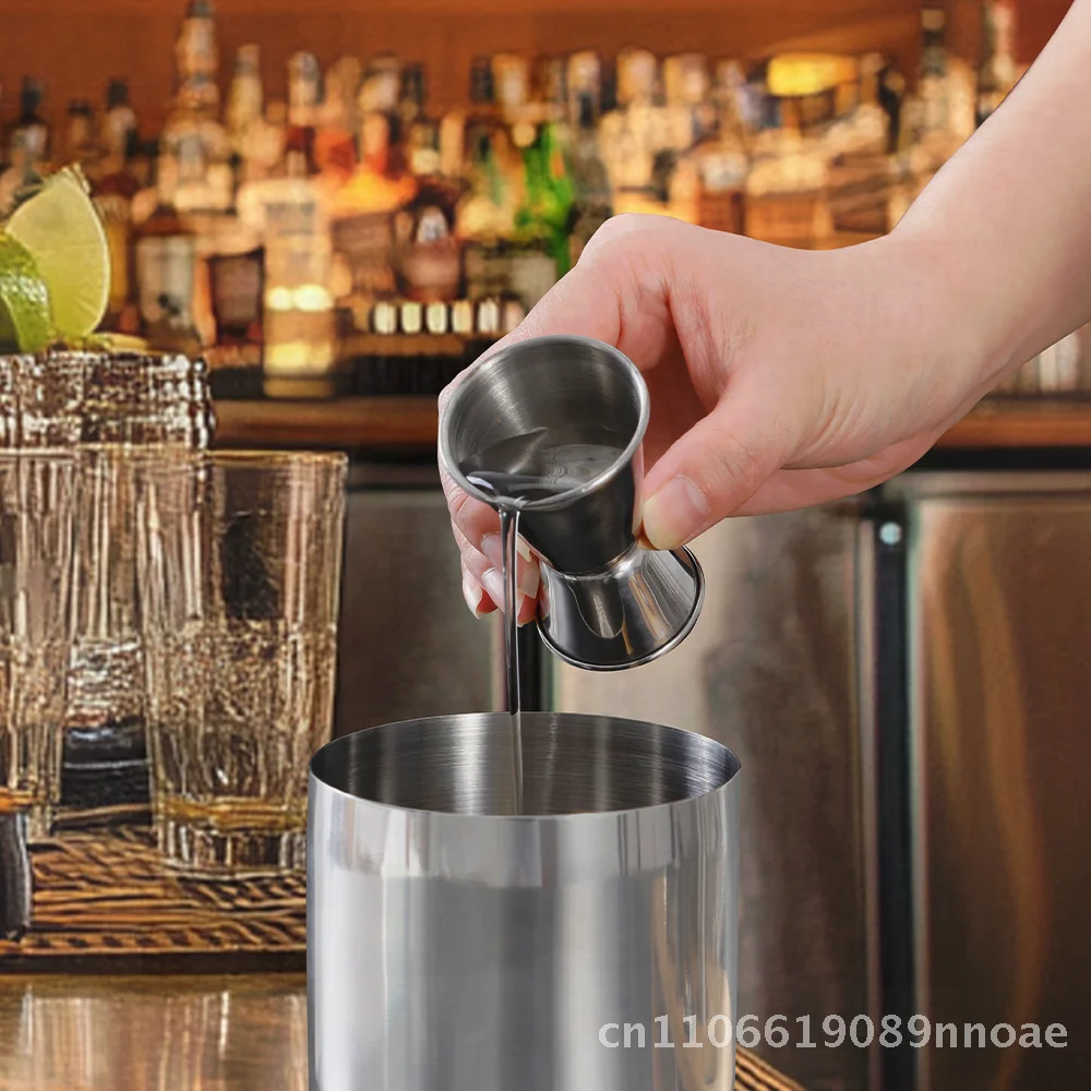 

Профессиональный набор инструментов для бармена из нержавеющей стали с деревянной рамой — набор бытовых коктейлей для миклогии — матовая отделка