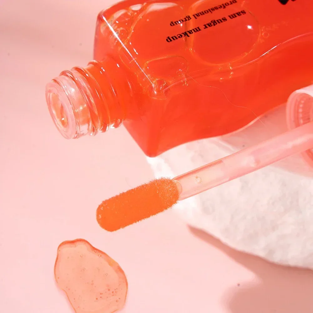 Honey Essence Lippenöl, feuchtigkeitsspendender flüssiger Lippenstift, Glanzwasser, leichtes, fruchtiges Schimmergelee, langanhaltendes Make-up für glattere Lippen