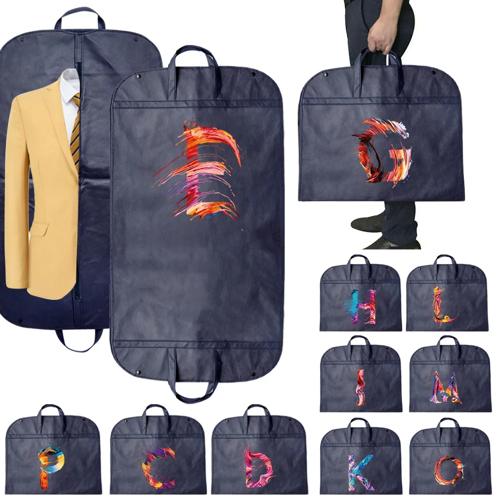 

Zipper Clothes Dust-proof Cover Paint Letter Print Household Garment Protector Fully Enclosed Cover Bag Hanging Storage Bag 2026