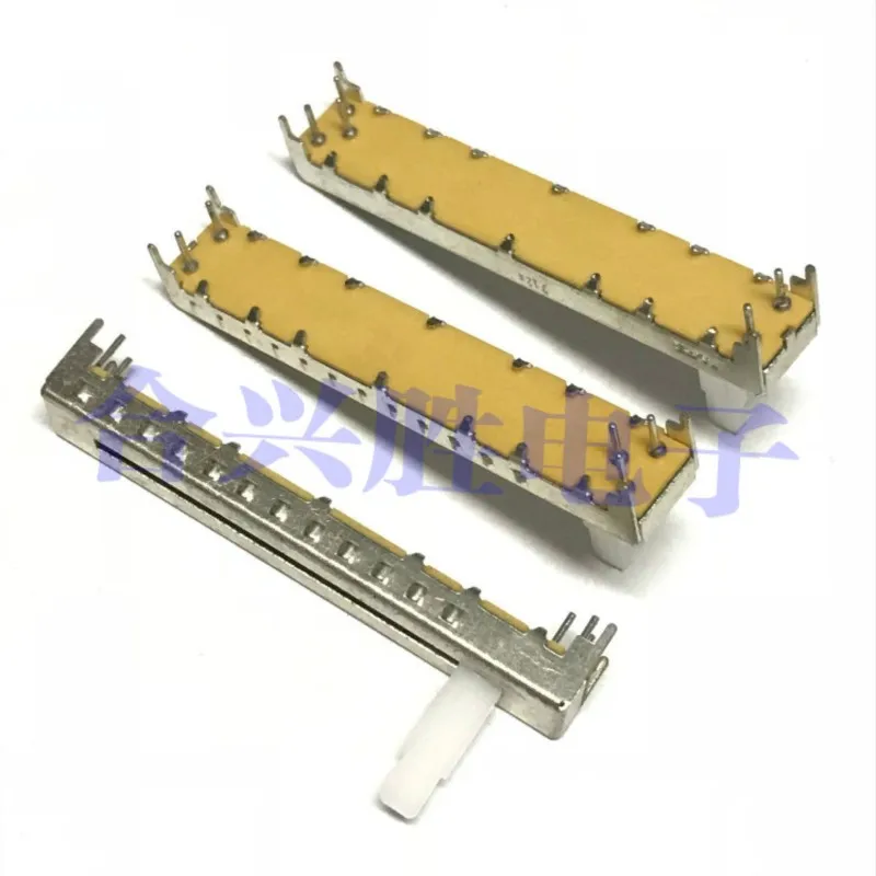 1PCS 62MM Straight Sliding Encoder Pulse Switch 12 Gears Slide Toggle Switch 5Pin Shaft Length 15MM