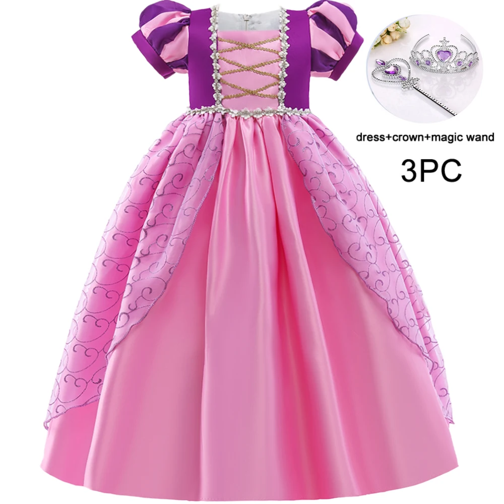 

Fantasy Flower Party Girls Dress Tulle Prom Role Play Birthday Princess Kids Dresses for Girl Bridemaids Cosplay Costume Vestido