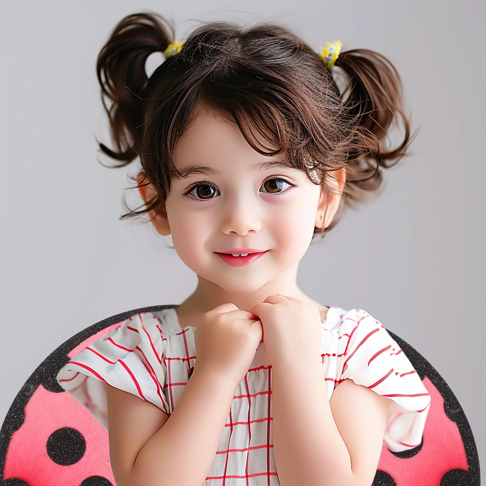 Asas de joaninha de malha dobrável leve crianças traje festa desempenho cosplay asa para meninas cosplay asa joaninha crianças traje