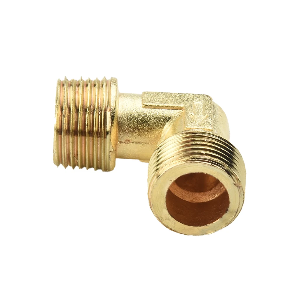 1 ชิ้นยี่ห้อใหม่ Air Compressor ข้อศอกน้ํามันฟรีอะแดปเตอร์มุมขวาข้อศอกสําหรับ Air ปั๊มวัสดุคุณภาพสูงปั๊ม Unloader วาล์ว