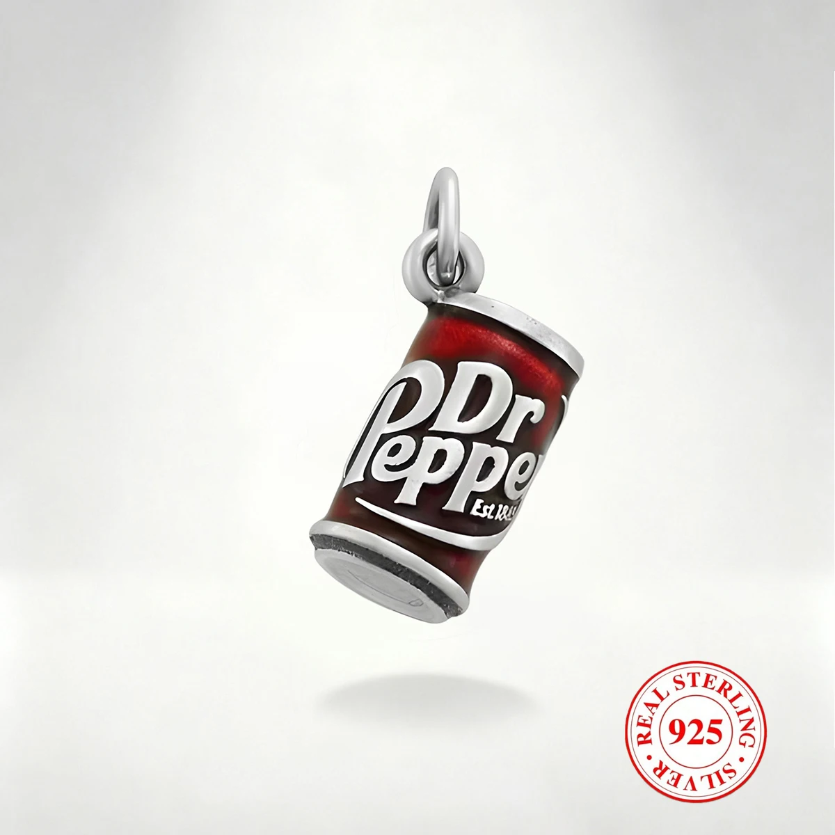 

1 PC S925 Sterling Silver Canister Pendant, Exquisite And Colorful DIY Pendant, Suitable for DIY Necklace and Bracelet Decor