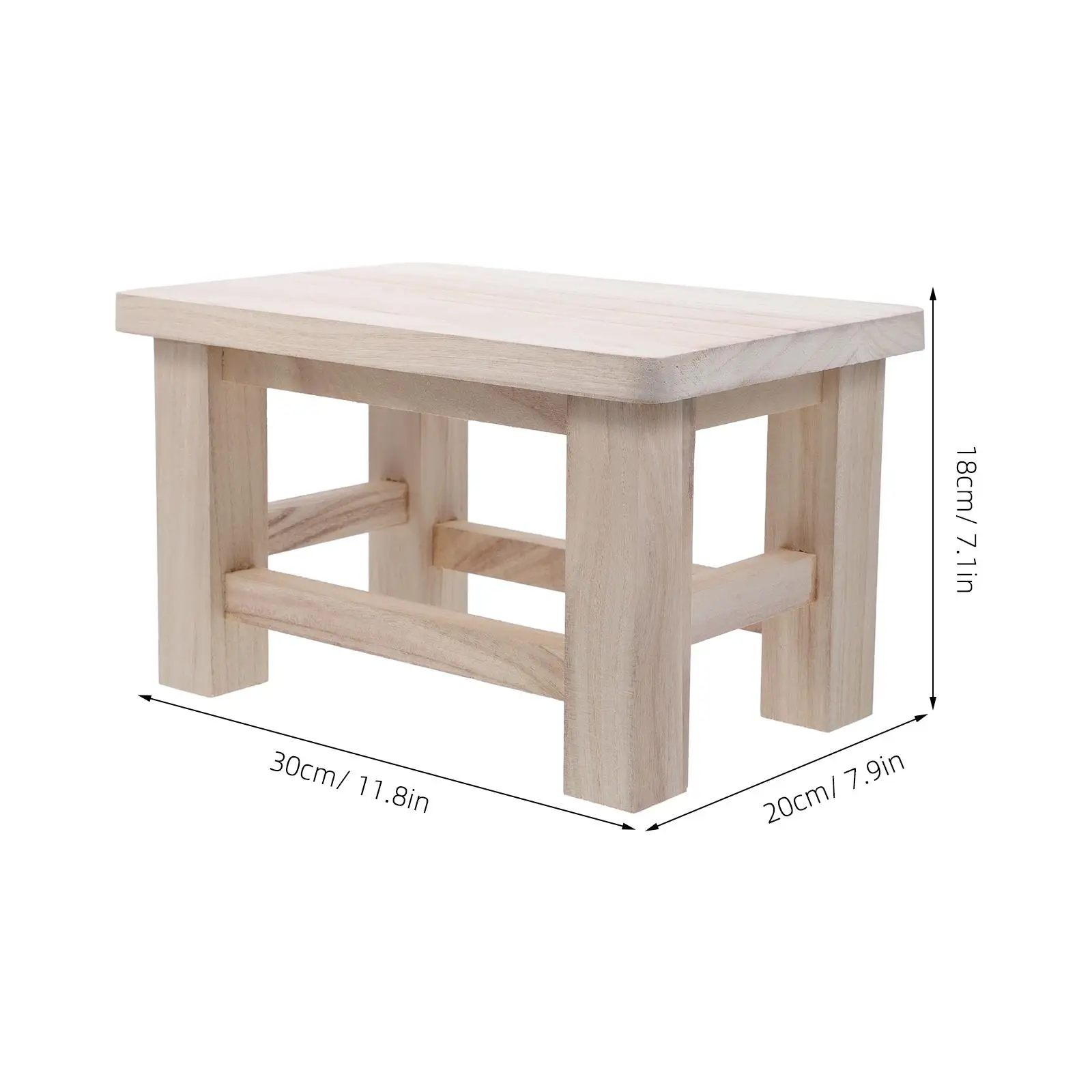 Solid Wood Use Small Step Small Stools Stool Low Height Change Shoes Kids Seat Step Stool For Adults Original Color